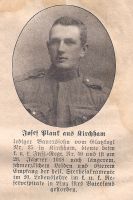 Plank Josef, Kirchham, Infantrist
